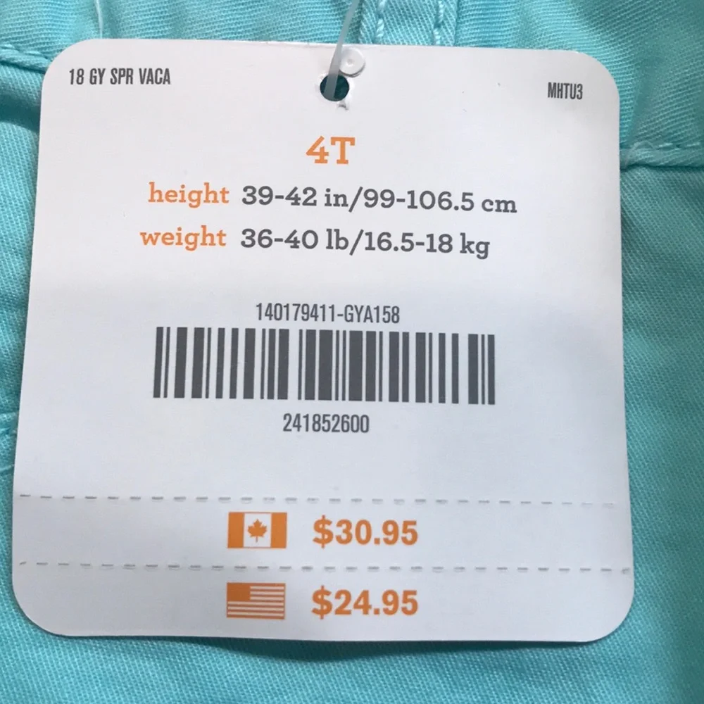 GYMBOREE FLORAL TRIM 4T SHORTS NEW